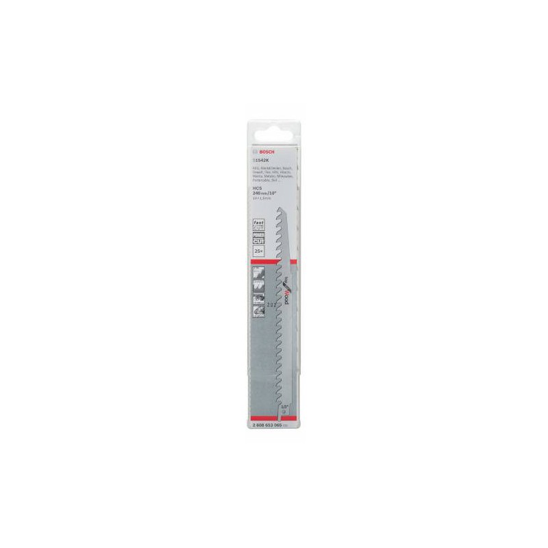 Bosch Sable Sierra Sabre S1542K Bois vert 190 mm 2 unités
