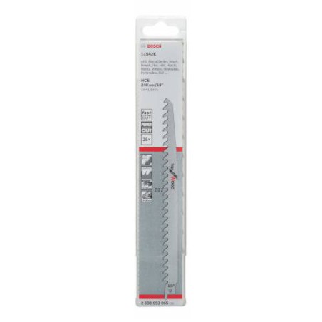 Bosch Sable Sierra Sabre S1542K Bois vert 190 mm 2 unités