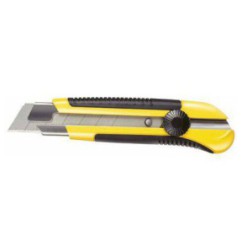 Bimatériau Cutter professionnel 25 mm Stanley 0-10-425 avec freinage