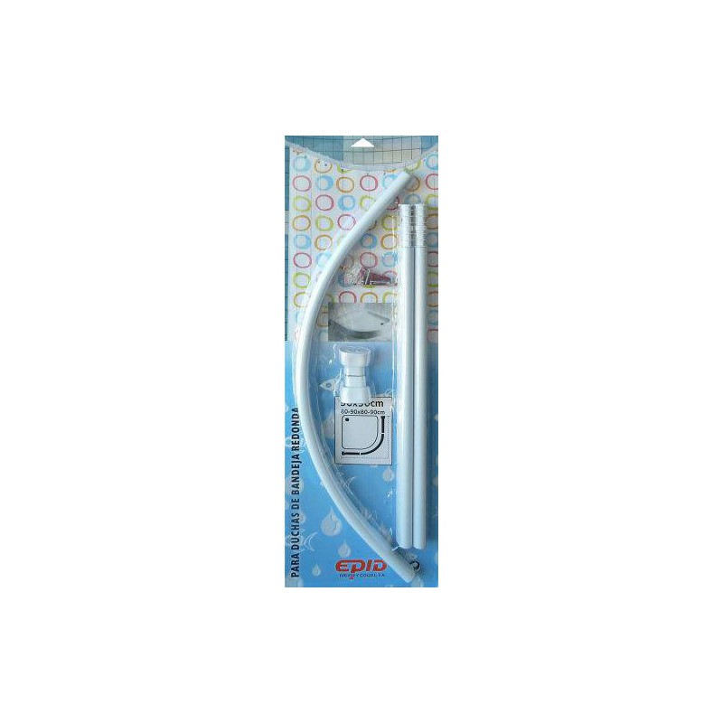 90x90 Bar de douche angulaire blanche