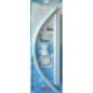 90x90 Bar de douche angulaire blanche