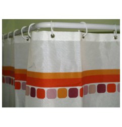 Barre de douche incurvée 22m 80x80 blanc