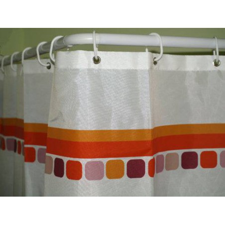 Barre de douche incurvée 22m 80x80 blanc