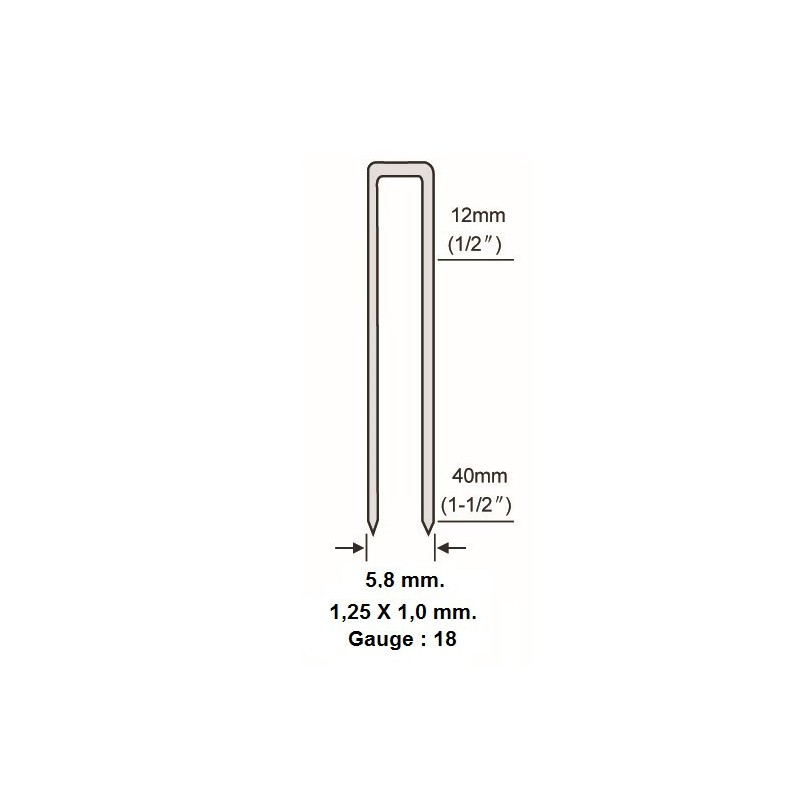 Piège 90-15 GA18 1,25 mm pour les conduites pneumatiques