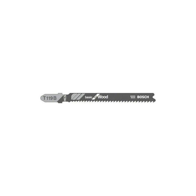 Sierra Fiche Bosch HCS Clean T119 B Bois doux 2-15 mm 3 unités