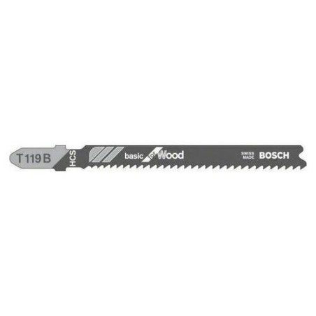 Sierra Fiche Bosch HCS Clean T119 B Bois doux 2-15 mm 3 unités