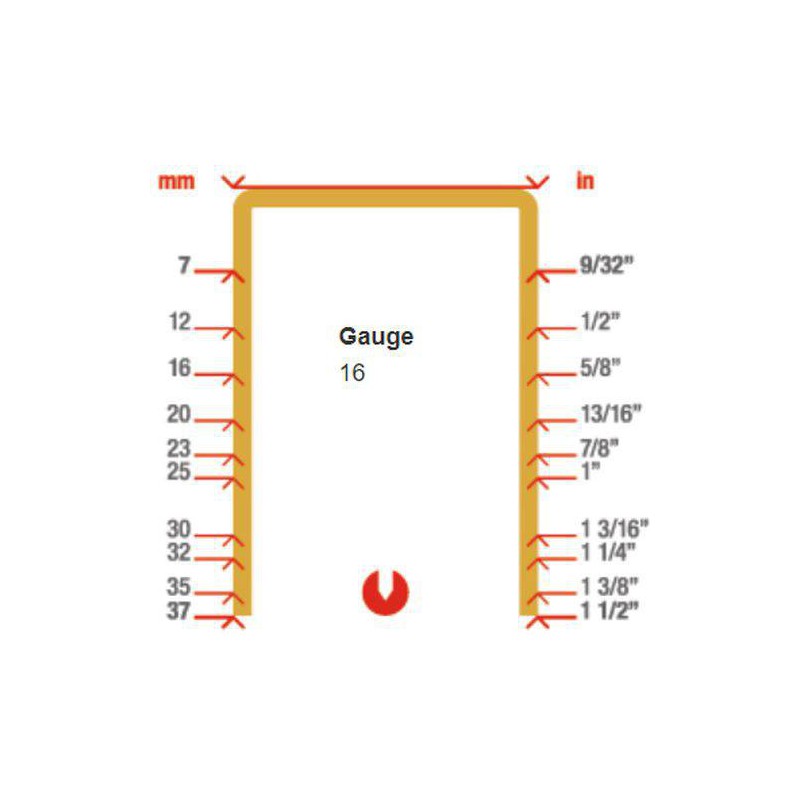 Finance Point Flack pour le clavador pneumatique SIMW5562 GA16 12-37 mm