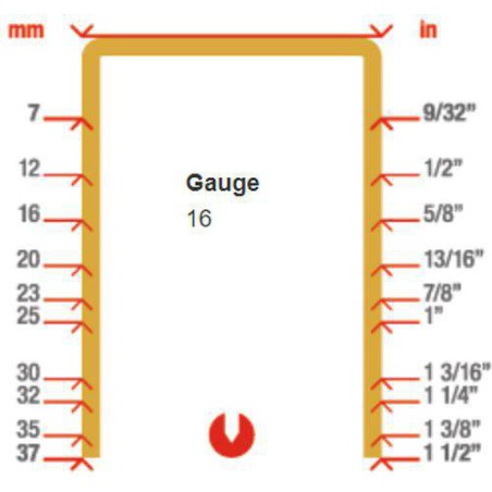 Finance Point Flack pour le clavador pneumatique SIMW5562 GA16 12-37 mm