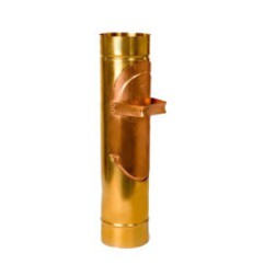 Tube de vidange avec drain pour les canaux en cuivre