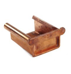 Cabotteur de cuivre carré Cabecero avec le bord d'une lèvre