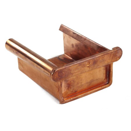 Cabotteur de cuivre carré Cabecero avec le bord d'une lèvre