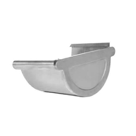 Tête de lit droite pour gouttière zant avec le bord d'une lèvre