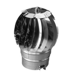 Chapeau de vent inoxydable avec couvercles de 80 mm