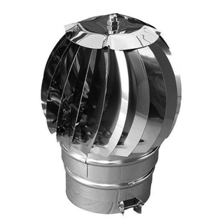 Chapeau de vent inoxydable avec couvercles de 80 mm