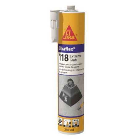 Sikaflex-118 Extreme Grab Blanco 290 ml de mastic adhésif