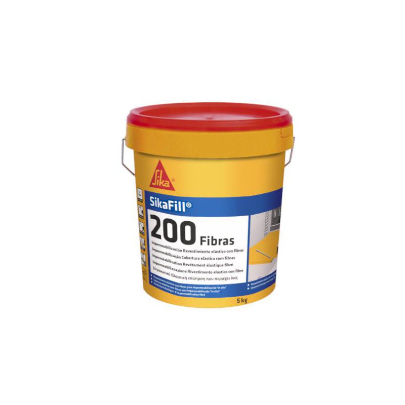 Peinture d'étanchéité pour recouverte de fibre de sikafill 200 carreaux de couleur