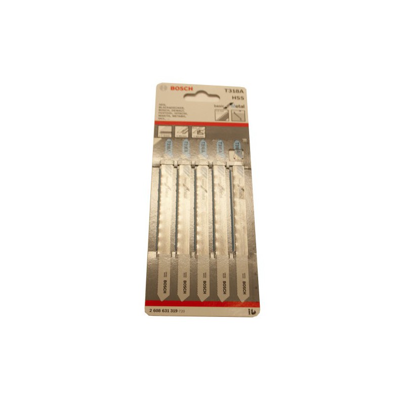 Sierra Calar Bosch T318A Metal 5 unités