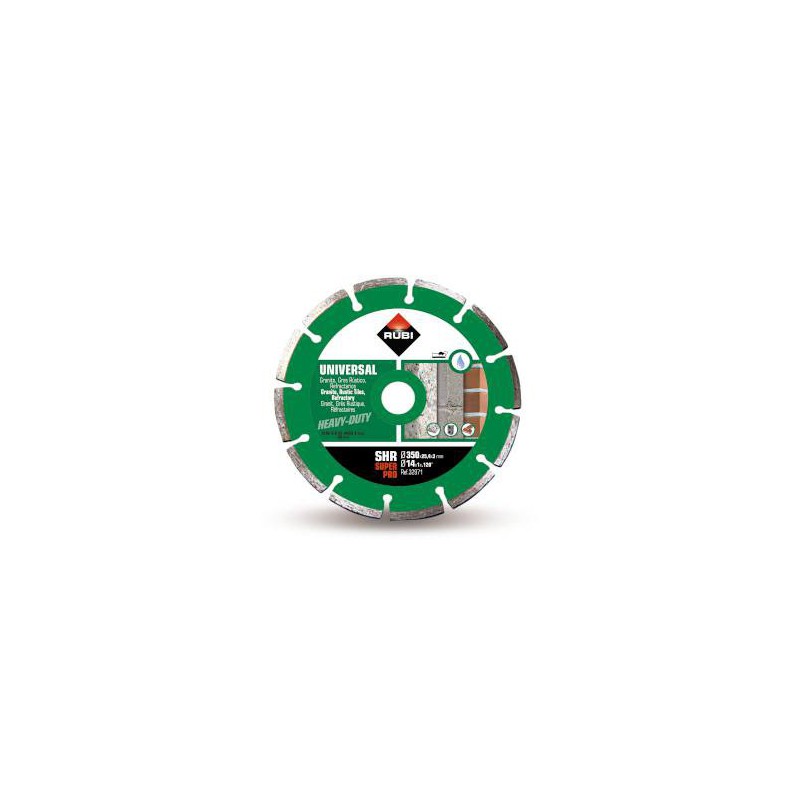 Travail segmenté en diamant général SHR 350 mm Superpro