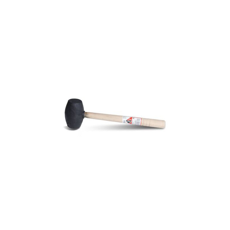 Mace en caoutchouc noir de visage plat 250 gr rubí