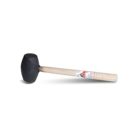 Mace en caoutchouc noir de visage plat 250 gr rubí