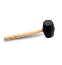 Mace en caoutchouc noir Rubi