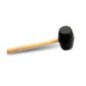 Mace en caoutchouc noir Rubi