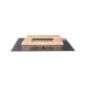 Plat en acier inoxydable 480 x 150 mm